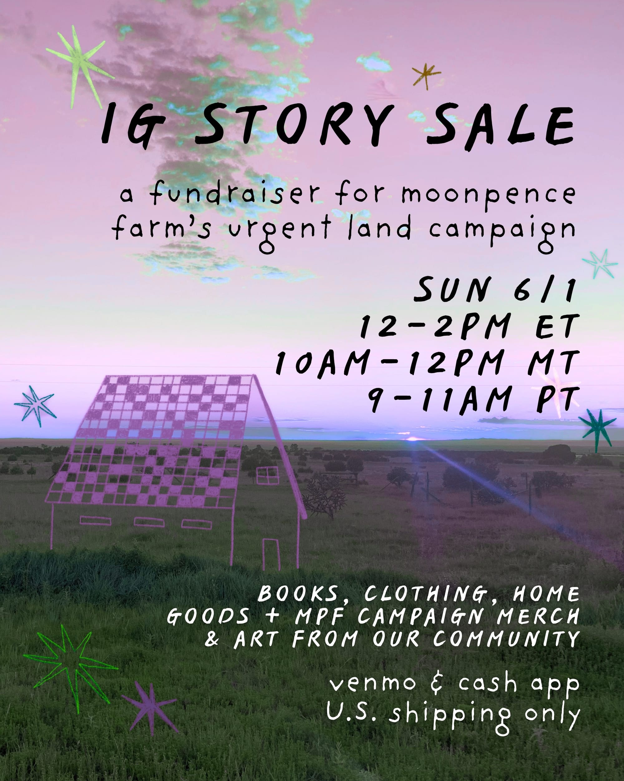 IG story sale flyer (all info in below text)