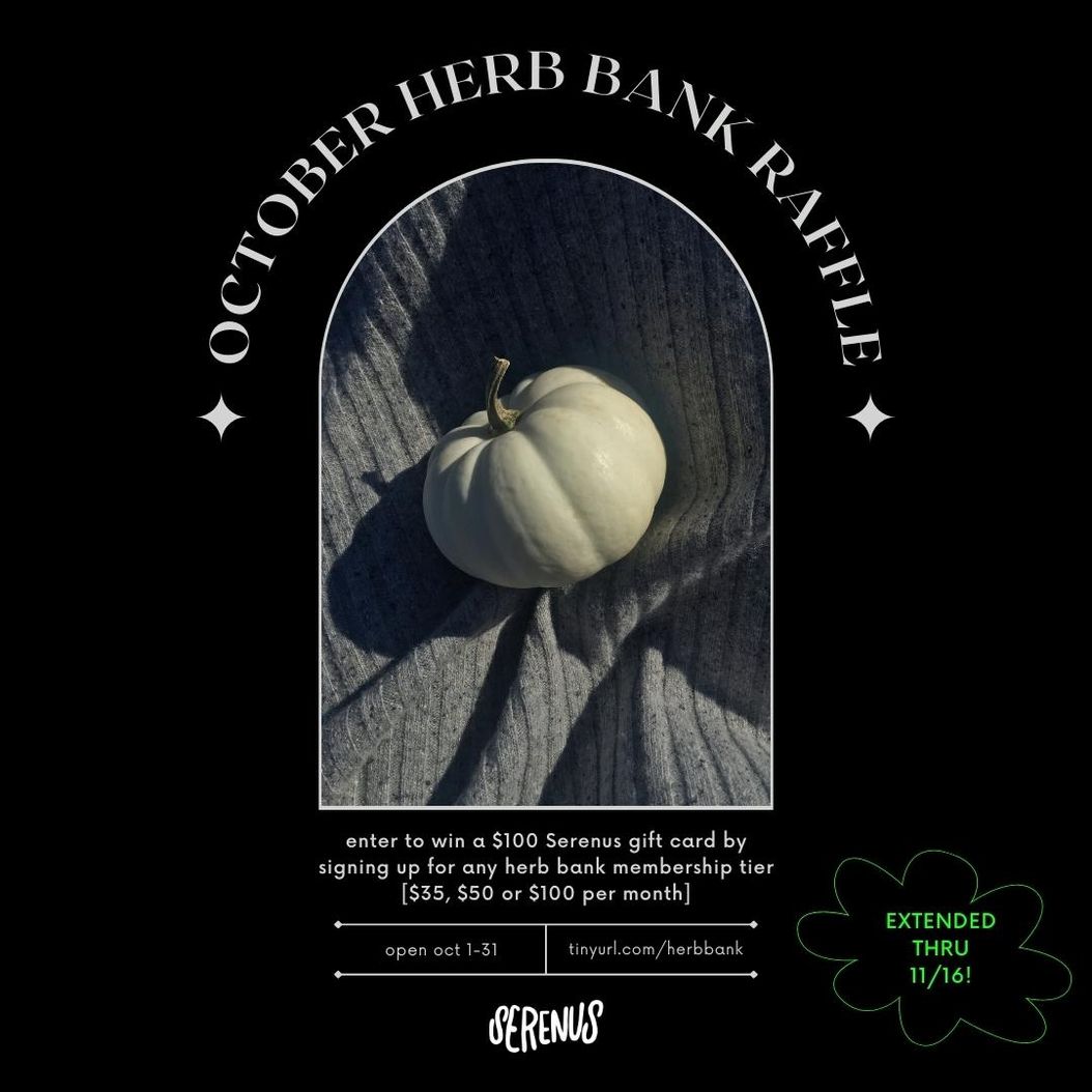 last day to enter our herb bank raffle!